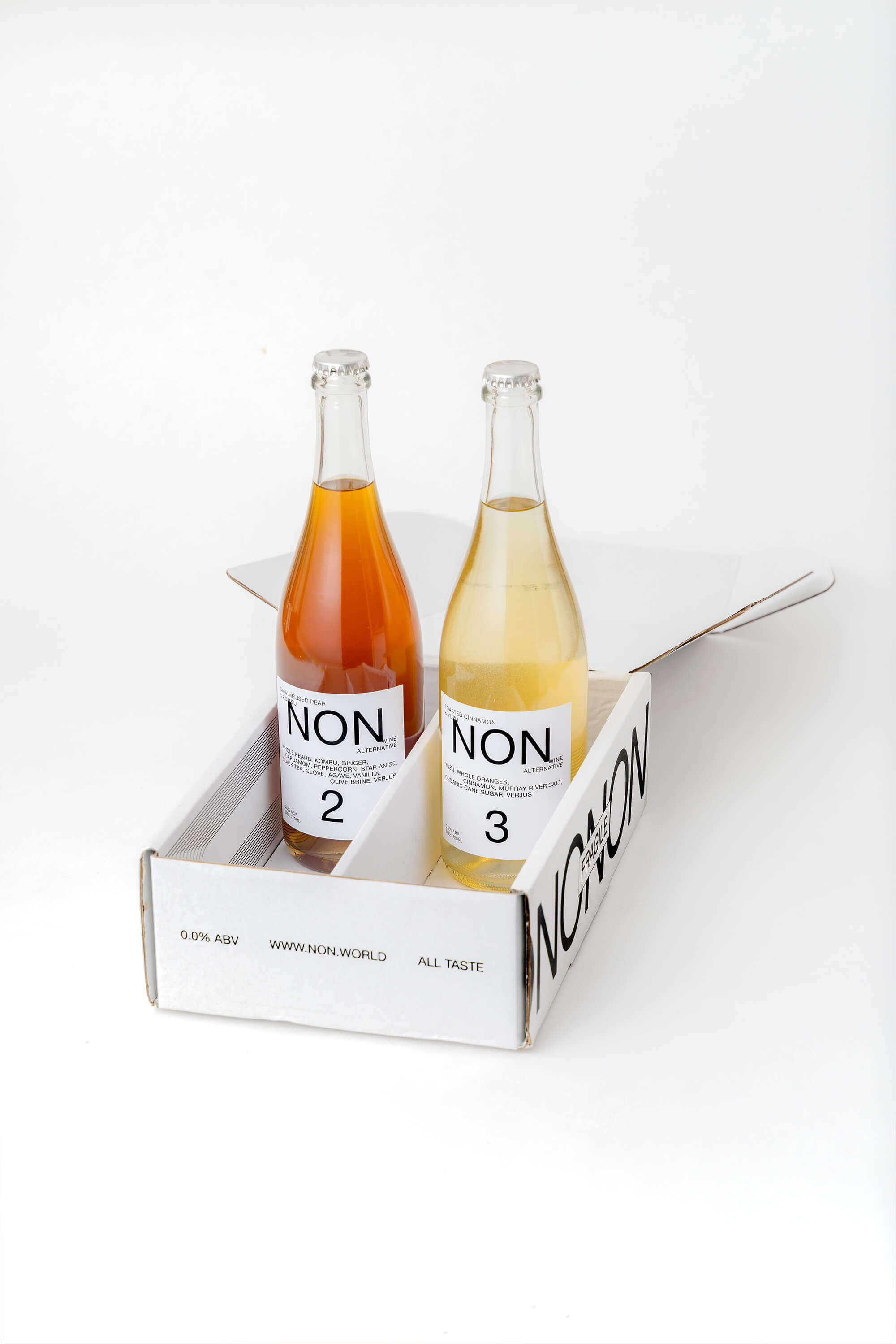 NON Light Set NON2 Caramelised Pear & Kombu and NON3 Toasted Cinnamon & Yuzu