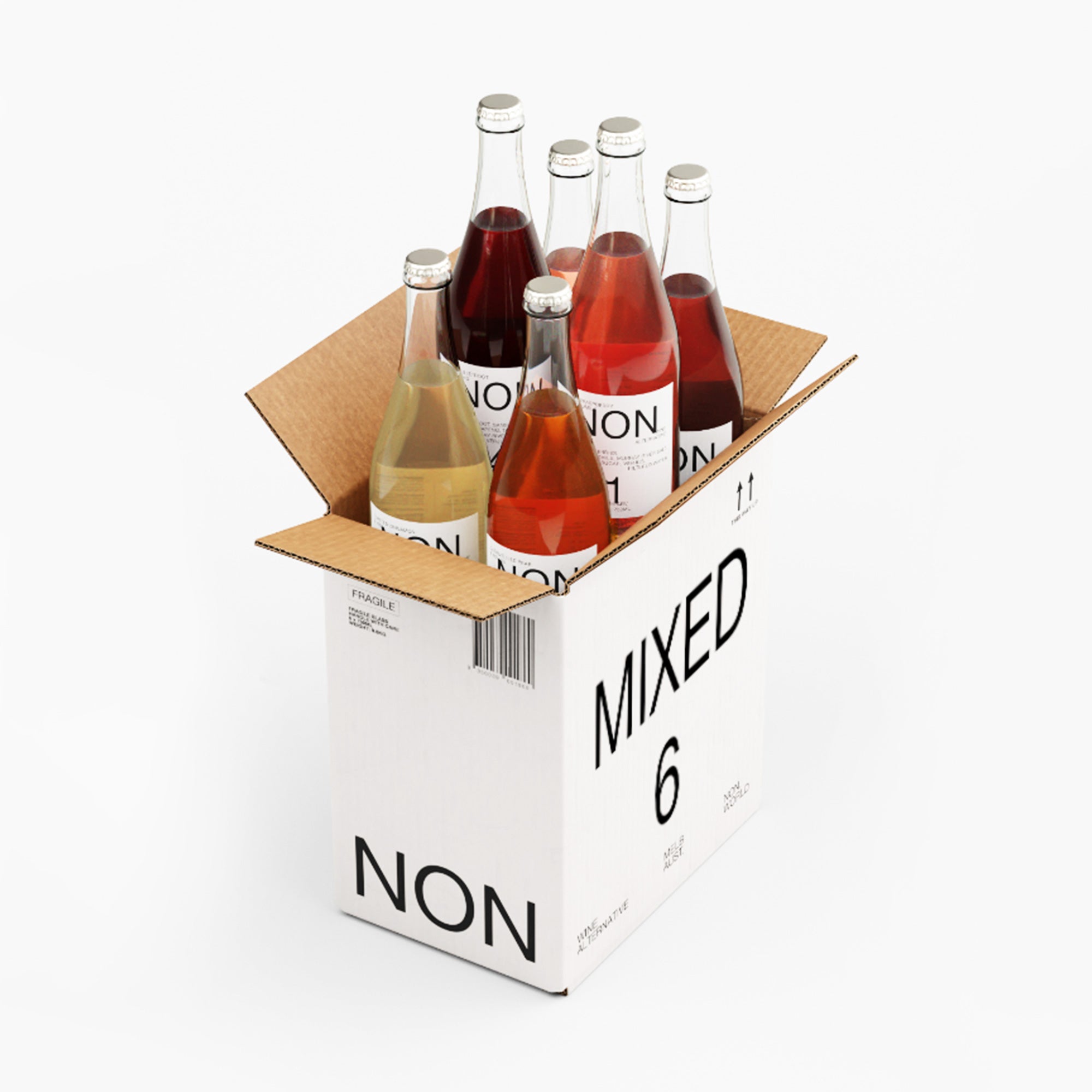 Mixed 6 Stopper Pack NON bottles in their packaging